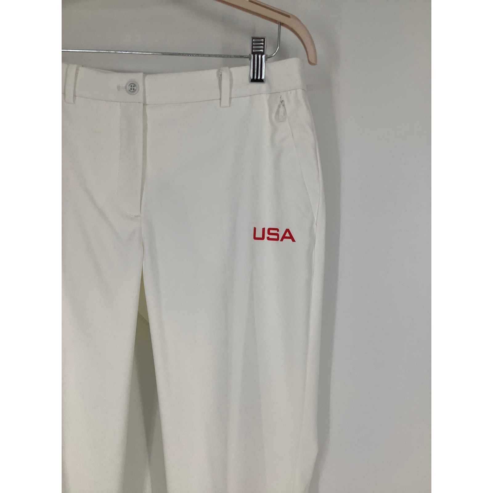 J. Lindeberg Women's 29 White Pia Golf Team Usa Active Performance Pants N3-29 — image 5 of 6